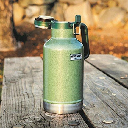 Stanley Classic Easy-Pour Growler 64oz, Insulated Growler Keeps Beer Cold & Carbonated made with Stainless Steel Interior, Durable Exterior Coating & Leak-Proof Lid, Easy to Carry Handle