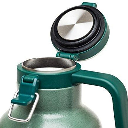 Stanley Classic Easy-Pour Growler 64oz, Insulated Growler Keeps Beer Cold & Carbonated made with Stainless Steel Interior, Durable Exterior Coating & Leak-Proof Lid, Easy to Carry Handle