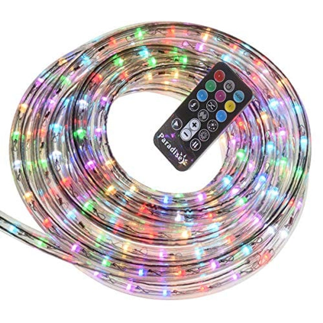 Sterno Home 1193818 18 Foot LED Color Changing Rope Remote Decorative Patio Lighting, Assorted