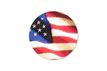 Stonehouse Collection Patriotic Drink Coaster - USA Round Coasters - Disposable, Recyclable- 25 Count Coaster Pack - Thick and Absorbent (Patriotic)