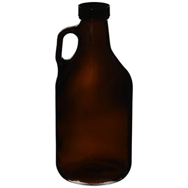 32oz (1 Quart) Glass Growler (1) with poly seal cap
