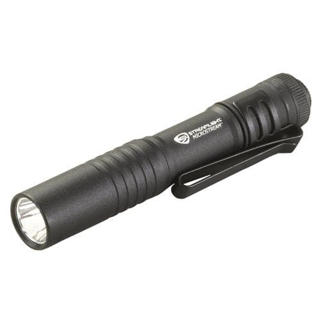 Streamlight 66318 MicroStream Ultra 45 Lumens Compact Tactical Flashlight with AAA Alkaline Battery, Clamshell, Black