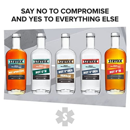 STRYKK NOT VANILLA VODKA | Zero Proof Non Alcoholic Spirit Alternative, Infused with Madagascan Vanilla Beans | All Natural, No Sugar, Fat, Carbs, or Artificial Flavors 700ml