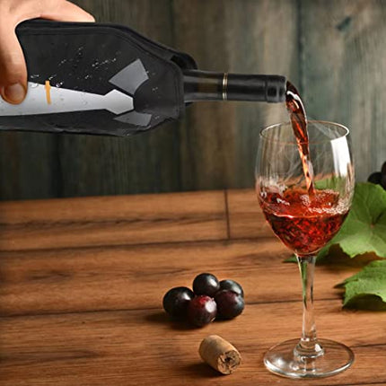 2 Pack Drink Wine Champagne Bottle Chiller Freezer Sleeve-Better Cooling Effect and Safety-Cooler Freestanding Bucket/Ice Bag Over 25 Years Old