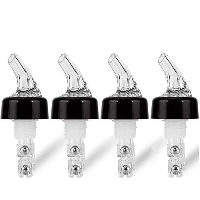 Automatic Measured Bottle Pourer - Quick Shot Spirit Measure Pourer Drinks Wine Cocktail Dispenser Home Bar Tools - 1oz/30ml (4 pack)