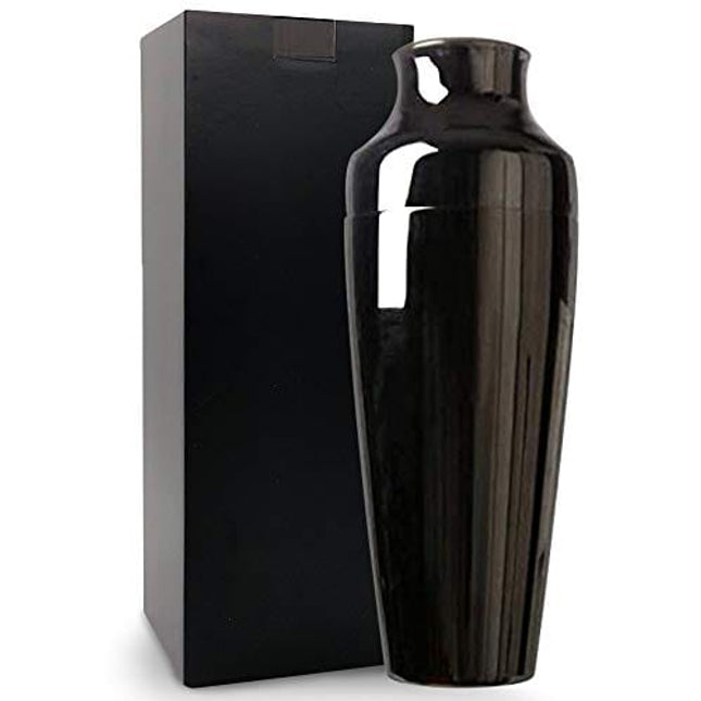 Cocktail Shaker – 17oz Parisian Cocktail Shaker, Stainless Steel Cocktail Shaker, Essential Bartender Tool – CTSK012 (Gunmetal Black)