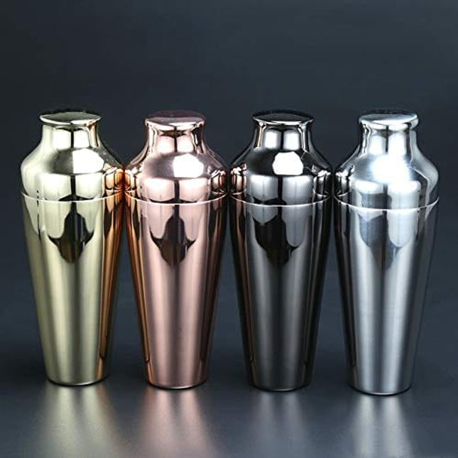 Cocktail Shaker – 17oz Parisian Cocktail Shaker, Stainless Steel Cocktail Shaker, Essential Bartender Tool – CTSK012 (Gunmetal Black)