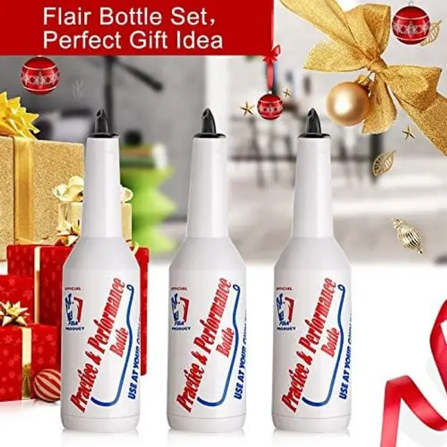 Flair Bottle Decorative Bottles- 25oz/750ml Height Flair Bartender Practice & Performance Bottle