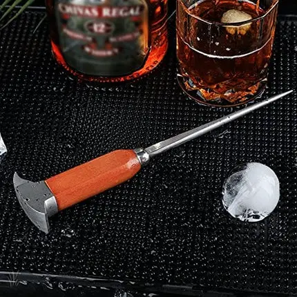 Ice Pick - 9 Inch Stainless Steel Ice Crusher for Breaking Ice Japanese Style Ice Chipper Dual-action Ice Chisel ideal for Bars and Home