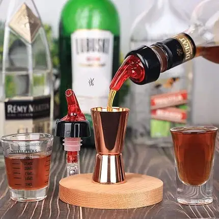 Measured Liquor Bottle Pourers 12Packs — 1oz/30ml Quick Shot Bottle spout Pourer Drinks, Wine Pourers Cocktail Dispenser Home Bar Tools