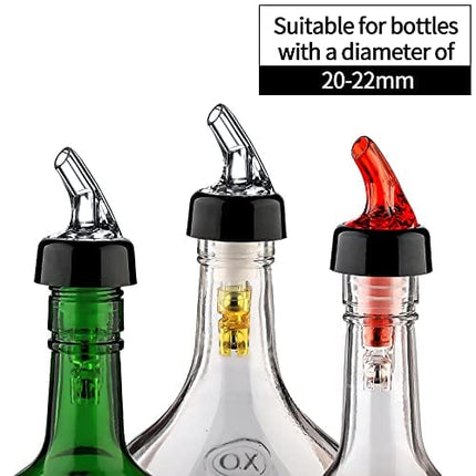 Measured Liquor Bottle Pourers 12Packs — 1oz/30ml Quick Shot Bottle spout Pourer Drinks, Wine Pourers Cocktail Dispenser Home Bar Tools