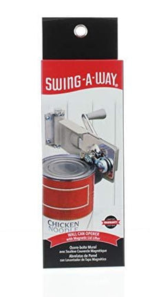 Swing-A-Way Wall Mount Can Opener with Magnet, Large, Gray