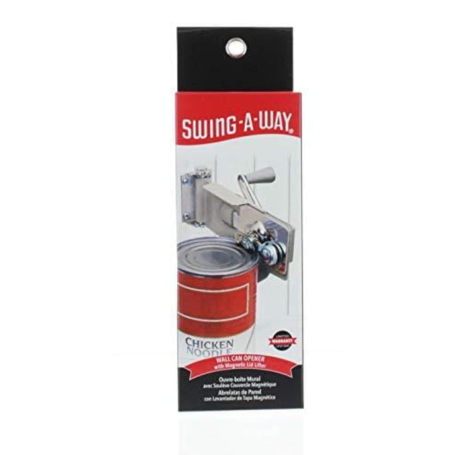 Swing-A-Way Wall Mount Can Opener with Magnet, Large, Gray