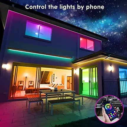 Tenmiro Led Strip Lights 130ft (2 Rolls of 65ft) Smart Light Strips with App Control RGB Led Lights for Bedroom，Music Sync Color Changing Lights for Room Party
