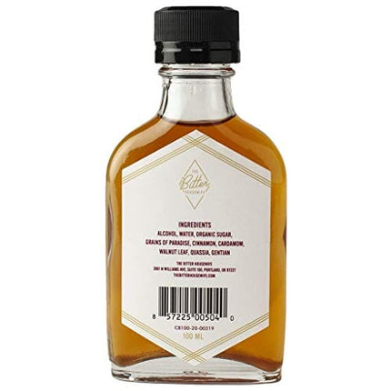 The Bitter Housewife | Cardamom Bitters | 3.4 Fl Oz, 100 ml | TSA Friendly | Craft Cocktail Bitters | All Natural Ingredients | Product of The Year | Good Food Award | Perfect for Modern Tiki