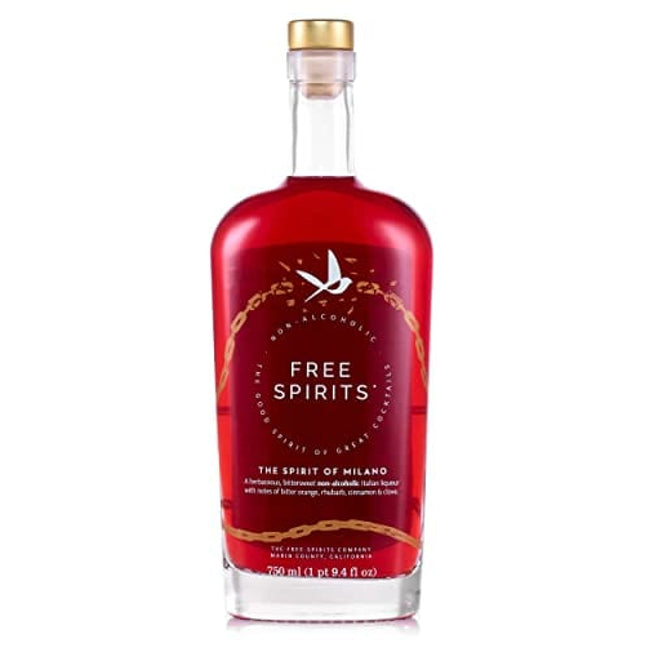 Free Spirits | The Spirit of Milano | Award Winning Non-Alcoholic Aperitivo for Cocktails | Vibrant & Bittersweet, Vegan & Gluten-Free with Mood Lifting Vitamins | 750 ml