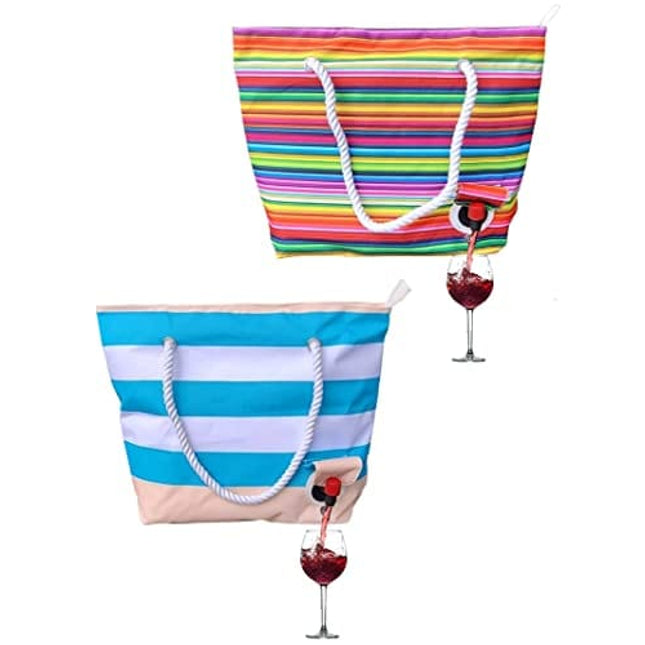 Insulated Wine Purse - Portable Tote w/ Spout for Wine, Beer, Any Beverage - Gift for Wine Lovers, Beer Enthusiast, Mixologists, Moms On The Go and Everyone In Between