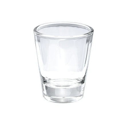 Thirsty Rhino Karan, Round 1.5 oz Shot Glass with Heavy Base, Clear Glass, Set of 4