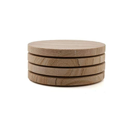 Thirstystone Brand - Desert Sand Coaster, Multicolor All Natural Sandstone - Durable Stone with Varying Patterns, Every Coaster Is An Original 4 inch round