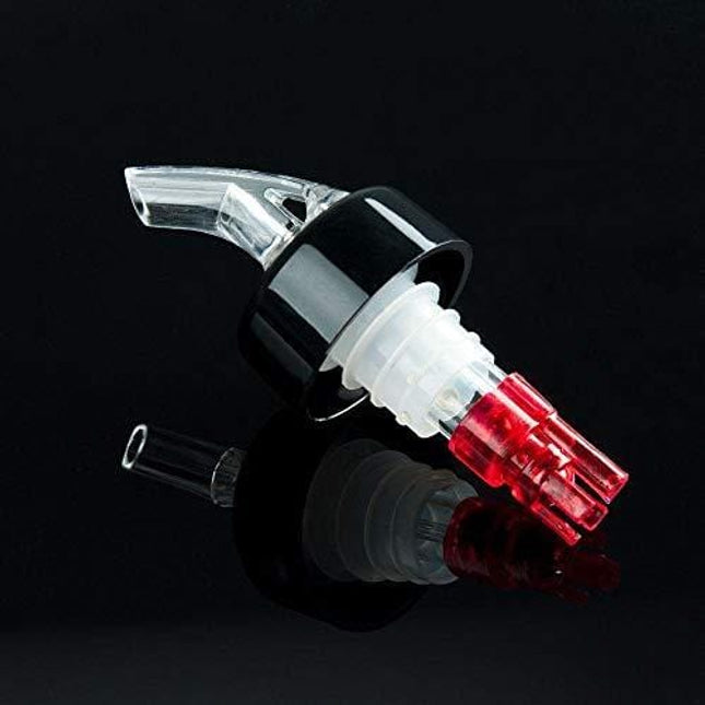 Tiger Chef 1 OZ Measured Liquor Pourer Tail with Collar Liquor Spout Pourer (Pack of 12)