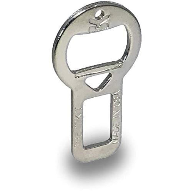 Bottle Opener by Tikit | Attachable Keychain Bottle Opener (Chrome)