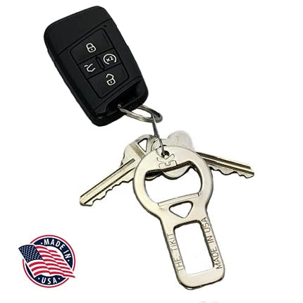 Bottle Opener by Tikit | Attachable Keychain Bottle Opener (Chrome)