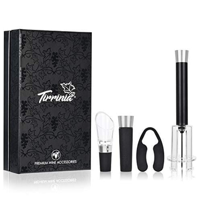 Tirrinia Pump Wine Opener and Aerator Deluxe Accessory Kit