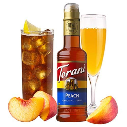 Torani Peach Syrup 12.7 Fl Oz (Pack of 4)