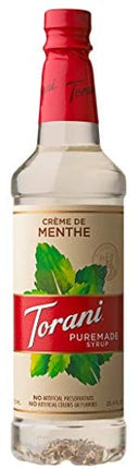 Torani Puremade Crème de Menthe Syrup, 750 mL