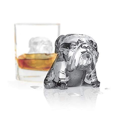 Tovolo Leak-Free, Slow-Melting Silicone Sealed Lid Craft Ice Molds Novelty, Set 2, Charcoal