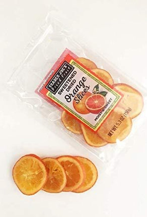 Trader Joe's Sweetened Dried Orange Slices 5.3 Oz, (Pack of 3)