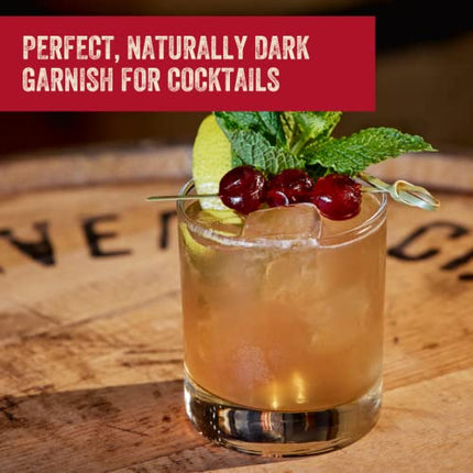 Traverse City Whiskey Co. Premium Cocktail Cherries | Cocktails & Desserts | All American, Natural, Certified Kosher, Stemless, Slow-Cooked Garnish for Old Fashioned, Ice Cream Sundaes & More (2 Pack of 21 oz)
