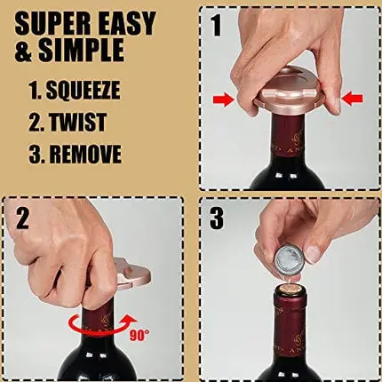 Wine Foil Cutter, 4 Stainless Blades Foil Remover for Wine Bottles - Removes Foil Top Effortlessly - Gift Box Package for Wine Lovers (Rose Pink, 1)