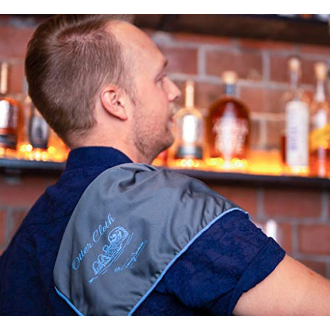 Trendy Bartender Microfiber Glass Polishing Cloth (2 Pack) – 25x20 inch – Premium Quality Lint-Free Cleaning Cloth for Stemware, Windows, – Bar Towel for Streakfree Results (Grey)