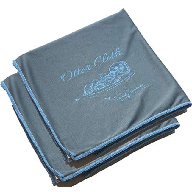 Trendy Bartender Microfiber Glass Polishing Cloth (2 Pack) – 25x20 inch – Premium Quality Lint-Free Cleaning Cloth for Stemware, Windows, – Bar Towel for Streakfree Results (Grey)