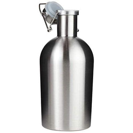 Trenton Gifts Stainless Steel Leak Proof Flip Top Growler | Holds 2 Liters!
