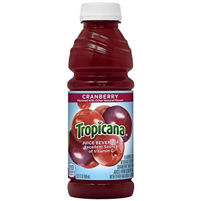 Tropicana Cranberry Juice Drink, 15.2 Fl Oz (Pack of 12)