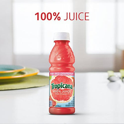 Tropicana Ruby Red Grapefruit Juice, 10 Ounce (Pack of 24)