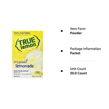 100% Natural True Lemonade 10 Ct (Pack of 3)