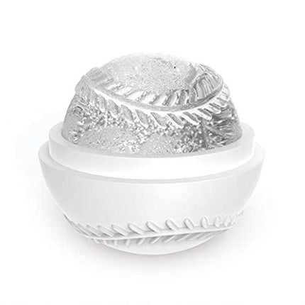 True Zoo Baseball Ice Mold, Silicone Ice Sphere Mold, Novelty Ice Maker, Set of 1, White, Dishwasher Safe, Ice Cube Tray