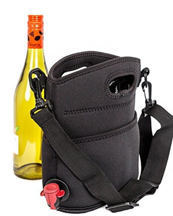 The Original Turkey Vulture Wine Purse With 1.5 Liter Bag Capacity, Fully Insulated Wine Bag- Black (1.5 Liter bags sold on Amazon Separately)
