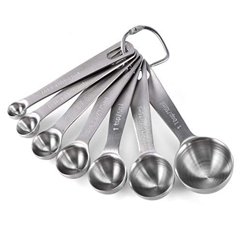 Stainless Steel Measuring Spoons for Kitchen, Stackable 1 Tbs 1, 1/2, 1,4  Tsp