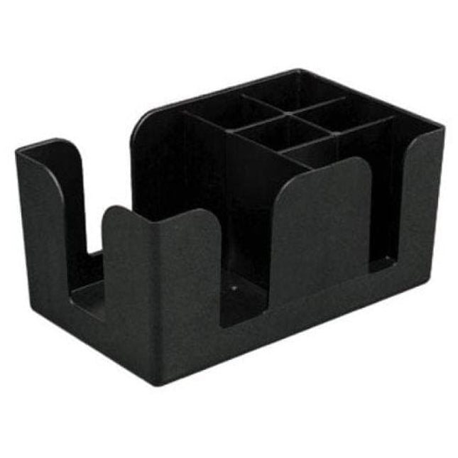 6-Compartment Counter-Top Bar Caddy, Barware Caddy, Bar Caddy Napkin Dispenser, Straw Organizer (1, A)