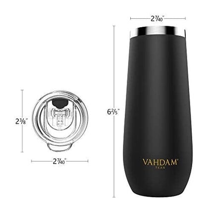 Stainless Steel Tumbler 9.1oz/270ml - Black | Vacuum Insulated, Double Wall, Sweat-proof Sipper with Lid for Hot and Cold Drinks | Coffee Mug