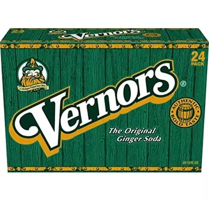 Vernor's Ginger Ale Soda, 12 Ounce (24 Cans)