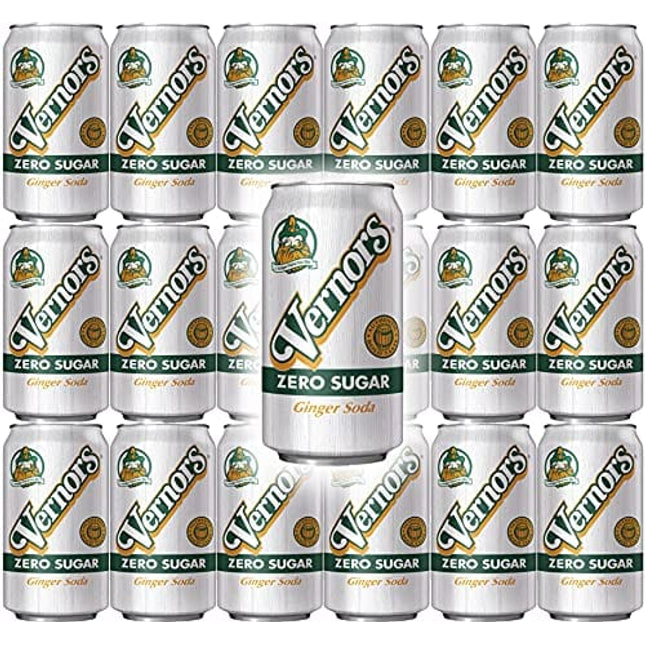 Vernors Diet Ginger Soda, 12oz Can (Pack of 18, Total of 216 Oz)