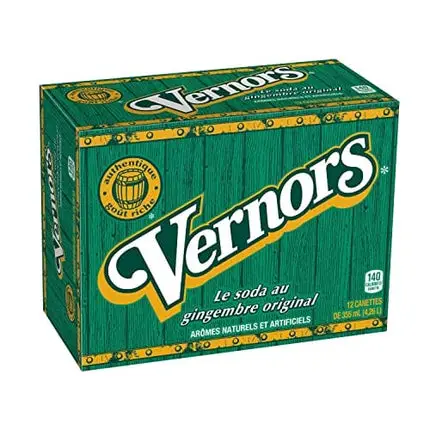 Vernors Ginger Ale Soda 12 oz Can (48 Cans)