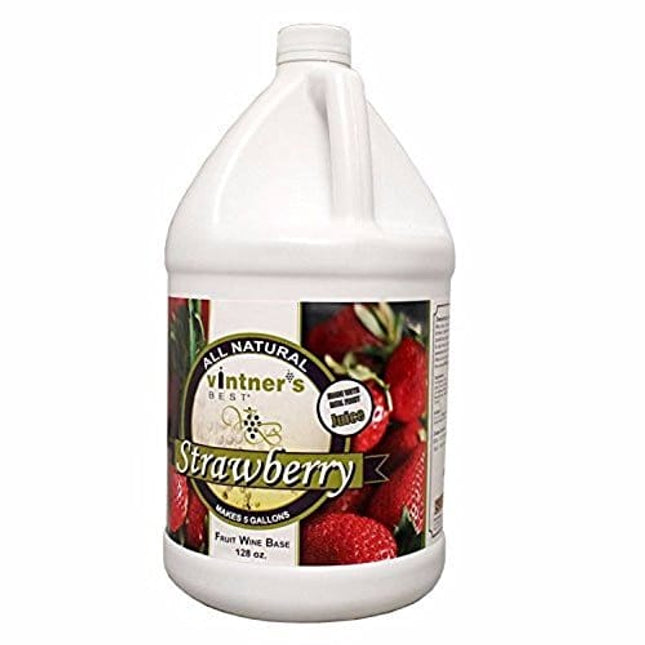 Vintner's Best 3928 Home Brew Ohio Vintners Best Fruit Wine Base, Strawberry, 128 oz.