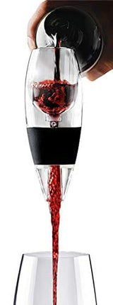 Vinturi Red Wine Aerator Includes Base Enhanced Flavors with Smoother Finish, Black