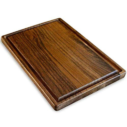 Made in USA Walnut Cutting Board by Virginia Boys Kitchens - Butcher Block made from Sustainable Hardwood (8x12)